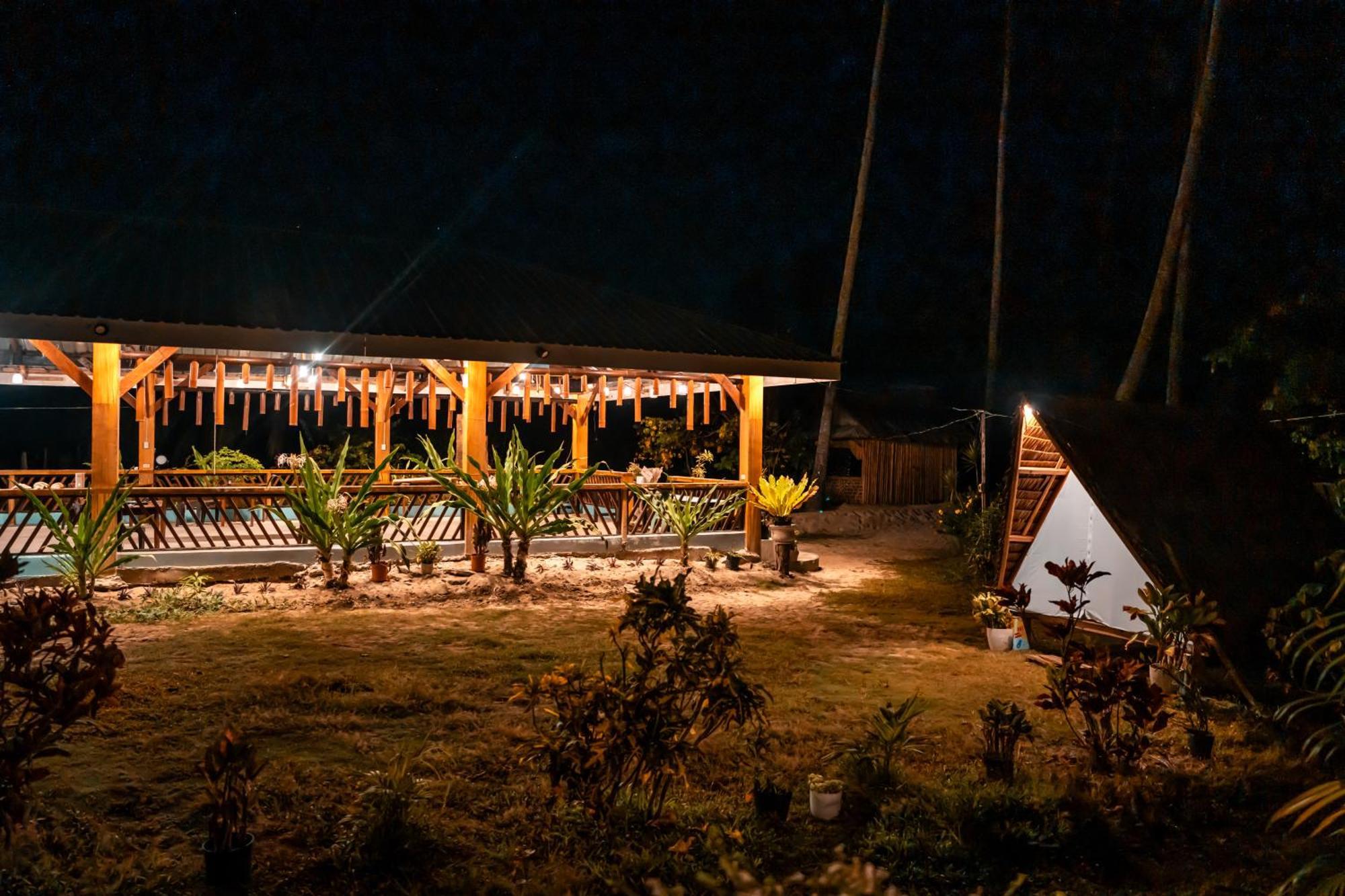 Amihan Beach Hostel San Vicente  Luaran gambar